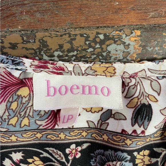 Anthropologie Boemo Maxi Ruffle Tiered Long Sleeve Dress - Sz LP 🧡🎀 - Picture 13 of 14